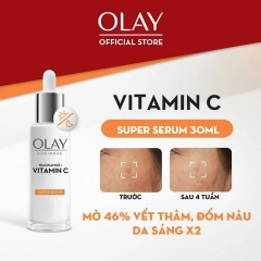 Serum Mờ Vết Thâm, Đốm Nâu, Dưỡng Sáng Da Olay Super Serum Luminous Niacinamide + Vitamin C 30ml