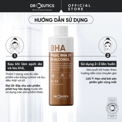 Nước Cân Bằng Tẩy Tế Bào Chết DrCeutics 2% BHA Basic BHA 2% In Alcohol 100ml