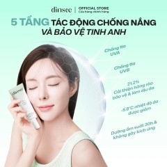 Kem Chống Nắng Vật Lý Thuần Chay Cho Da Nhạy Cảm Dinsee Premium Vegan Mild Moist Sunscreen SPF50+ 50ml