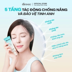 Kem Chống Nắng Dinsee Premium Vegan Blue Tone Up Sunscreen SPF50+ 50ml