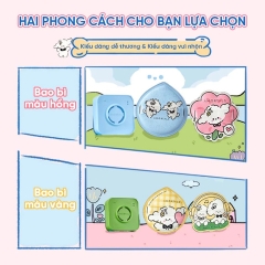 Set 2 Bông Mút Amortals Powder Puff Set (2 Bông Mút + Hộp Đựng)