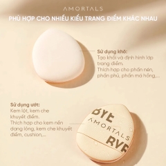 Set 2 Mút Trang Điểm Ngón Tay Amortals Finger Sized Mini Puff Concealer Puff