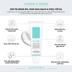 Kem Dưỡng Phục Hồi Da Ahohwa Vitamin K Cream 12g