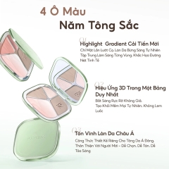 Phấn Tạo Khối 4 Ô Focallure 4 Color Highlighter Contour Palette 15.5g