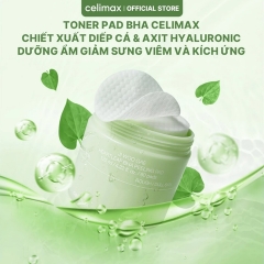 Pad Tẩy Tế Bào Chết Celimax Ji Woo Gae Heartleaf BHA Peeling Pad 125ml (60 Miếng)