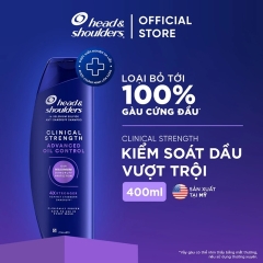 Dầu Gôị Trị Gàu Head & Shoulders Clinical Strength Dandruff 400ml (4X Stronger)