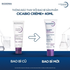 Kem Dưỡng Bioderma Làm Dịu, Hỗ Trợ Phục Hồi Da Cicabio Creme+ 40ml (Mẫu Mới)
