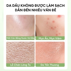 Gel Rửa Mặt Trà Xanh Colorkey Luminous Green Tea Purifying Gel Cleanser 100g