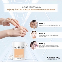 Mặt Nạ Kem Ủ Trắng Ahohwa Tone-Up Brightening Cream Mask 100g (Nhập Khẩu)