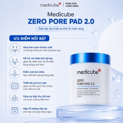 Toner Pad Hỗ Trợ Thu Nhỏ Lỗ Chân Lông, Mềm Mịn Da Medicube Zero Pore Pad 2.0 (70 Miếng) (Mẫu Mới) (Nhập Khẩu)