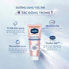 Sữa Dưỡng Thể Vaseline Dưỡng Sáng Da Vaseline Healthy Bright Gluta-Hya Niacinamide Tone-Up 300ml
