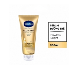 Dưỡng Thể Vaseline Sáng Da Ban Đêm Gluta-Hya Serum Burst Lotion 70X 300ml (Mẫu Mới)