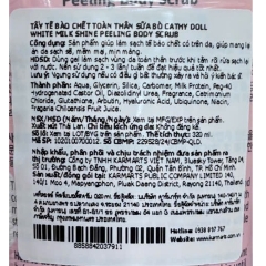 Tẩy Tế Bào Chết Toàn Thân Cathy Doll White Milk Shine 320ml