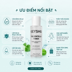 (QT) Nước Cân Bằng Keyshu The Centella Toner 30ml