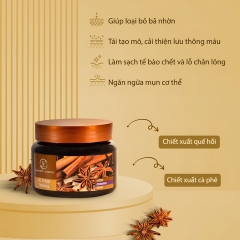 Tẩy Da Chết Body Exclusive Cosmetic Quế Hồi Cafe Gel Scrub Coffee & Cinnamon Cloves