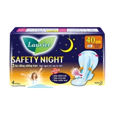 Băng Vệ Sinh Ban Đêm Laurier Safety Night Gói 4 Miếng