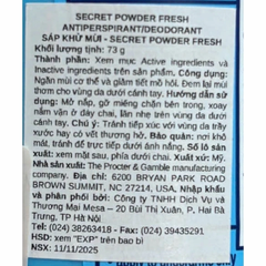 Sáp Khử Mùi Secret PH Balanced 24h Invisible 73g (Nhập Khẩu Mỹ)