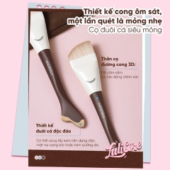 Bộ 6 Dụng Cụ Trang Điểm Amortals Ok Base Makeup Tools (3 Bông Mút + Cọ Tán Nền Tiên Cá + Giấy Pha Nền + Hộp Đựng)