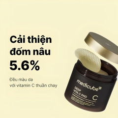 Toner Pad Dưỡng Sáng Da, Mờ Thâm Medicube Deep Vita C Pad 70 Miếng (Nội Địa)