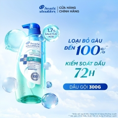 Dầu Gội Kiềm Dầu Head & Shoulders 72H Oil Control Anti-Dandruff 1.7% Salicylic Acid Shampoo 480g