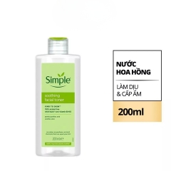 Nước Hoa Hồng Simple Soothing Facial 200ml