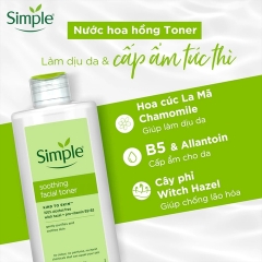 Nước Hoa Hồng Simple Soothing Facial 200ml