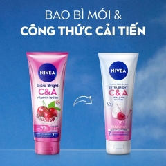 Sữa Dưỡng Thể Nivea Dưỡng Sáng Da 50X VitC Vitamin Body Serum 170ml
