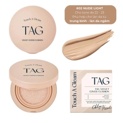 Phấn Nước Kiềm Dầu TAG Velvet Cover Cushion SPF 50+ 15g