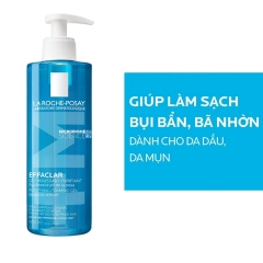 Sữa Rửa Mặt La Roche-Posay Cho Da Dầu, Nhạy Cảm Effaclar Gel Moussant Purifiant (Nhập Khẩu)