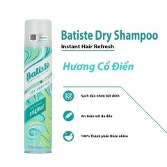 Gội Khô Batiste Dry Shampoo Original Hương Nguyên Bản