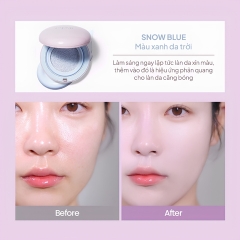 (HSD 04/2027) Phấn Nước Chống Nắng Nâng Tone Espoir Dewlike Jello Tone Up SPF50+ 15g - Snow Blue [Kèm Túi Pouch]