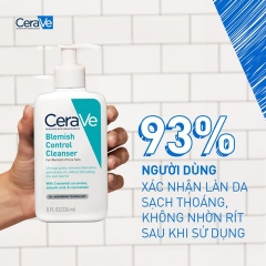 Sữa Rửa Mặt Ngừa Mụn Dành Cho Da Dầu Da Mụn Cerave Blemish Control Cleanser