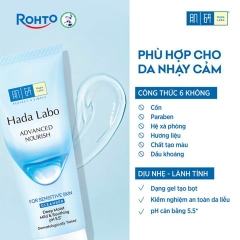 Gel Rửa Mặt Hada Labo Dưỡng Ẩm Cho Da Nhạy Cảm Advanced Nourish For Sensitive 80g