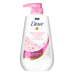 Sữa Tắm Dưỡng Thể Ẩm Mịn Dove Sakura Blossoms (Hoa Anh Đào & Muối Hồng)