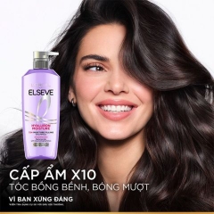 Dầu Gội L'Oreal Dành Cho Da Đầu Khô Hyaluron Moisture 72H Shampoo 400ml