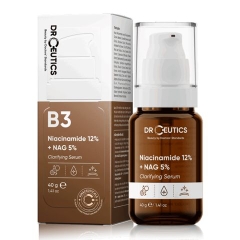 Serum DrCeutics Dưỡng Sáng, Giảm Thâm Mụn, Kiềm Dầu Niacinamide 12% + NAG 5% Clarifying Serum 40g