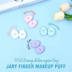 Mút Trang Điểm Ngón Tay Jary Finger Makeup Puff (Set 2 Cái)