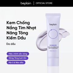 Kem Chống Nắng Beplain Sunmuse Tone Up & Correcting Matte Sunscreen SPF50+ (Tím Nhạt)