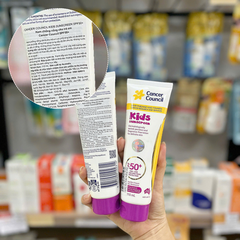 Kem Chống Nắng Cho Trẻ Em Cancer Council Kids Sunscreen SPF50+ 110ml