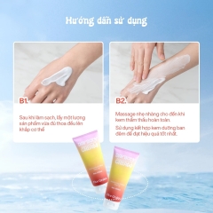 Sữa Dưỡng Thể Five Grains Sáng Da Nâng Tông Ban Ngày Niacinamide Day Body Cream Moisturizing & White Tone-Up 200ml