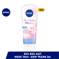 Sữa Rửa Mặt Dành Cho Nữ Nivea 5 in 1 Pearl White 100g