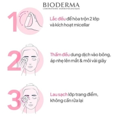 Dung Dịch Tẩy Trang Mắt Môi Bioderma Sensibio H2O Eye 125ml