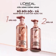 Bộ Dầu Gội Xả Ngăn Rụng Tóc L'oreal Full Resist Purifying 440ml