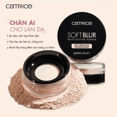 Phấn Phủ Dạng Bột Kiềm Dầu Catrice Soft Blur Matte Setting Powder 8g - 020 Light