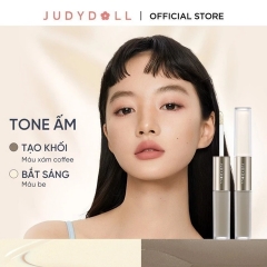 Kem Tạo Khối & Bắt Sáng Judydoll 2 Đầu Liquid Highlighter & Contour Duo 4,8g