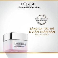Kem Dưỡng Sáng Da Ban Đêm L'Oreal Glycolic + Niacinamide Bright Glowing Cream Night