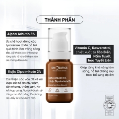 Tinh Chất Sáng Da Mờ Nám DrCeutics ARB Alpha Arbutin 5% + Kojic Dipalmitate 2% 40g (Mẫu Mới)