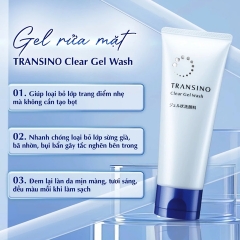 Sữa Rửa Mặt Trắng Da Mờ Thâm Nám Transino Clear Wash Ex 100g