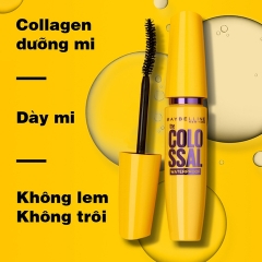 Mascara Maybelline Colossal Waterproof Black 10X 9.2ml