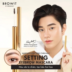 Mascara Mày Nongchat Setting Eyebrow New Brush - 03 Dark Chocolate